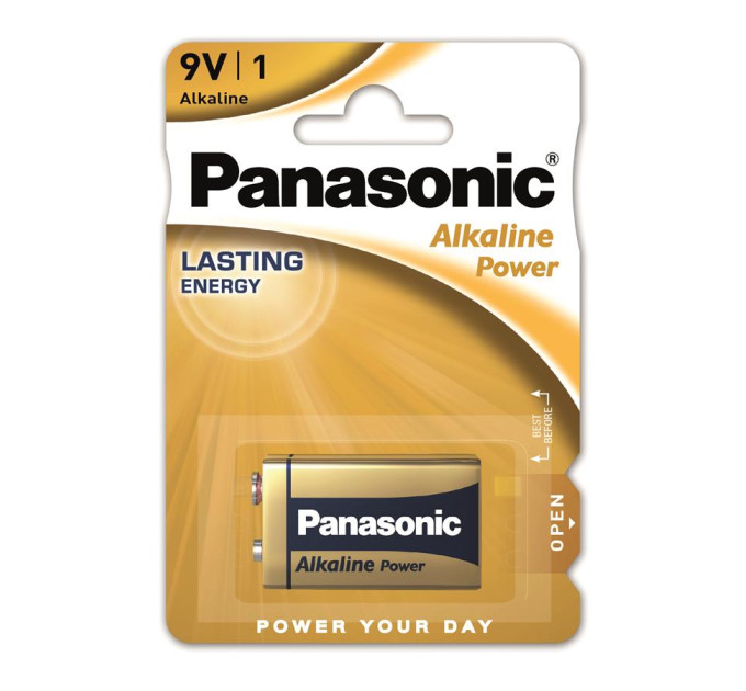 Panasonic Батарейка Panasonic Крона 6LR61 Alkaline Power * 1 (6LR61REB/1BP)