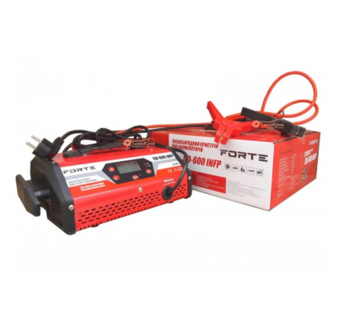 Forte Зарядний пристрій для автомобільного акумулятора Forte CD-600 INFP (113241)