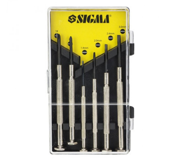 Набір викруток Sigma для точних робіт 6шт CrV (кейс) (4003051)