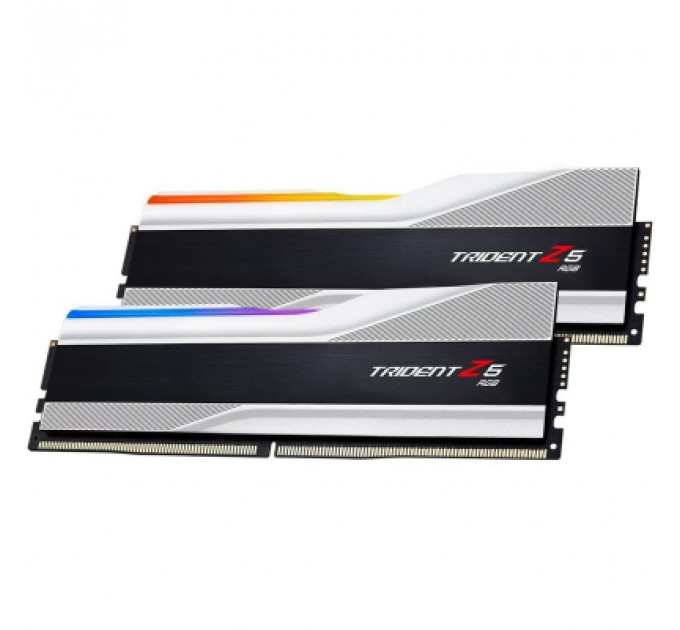 Модуль пам'яті для комп'ютера DDR5 32GB (2x16GB) 6000 MHz Trident Z5 RGB White G.Skill (F5-6000J3238F16GX2-TZ5RW)
