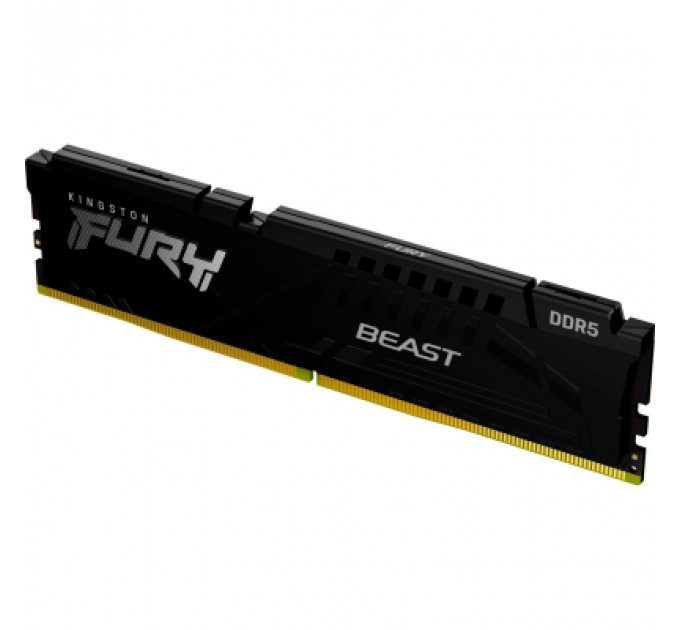 Модуль пам'яті для комп'ютера DDR5 16GB 6000 MHz Beast Black EXPO Kingston Fury (ex.HyperX) (KF560C30BBE-16)