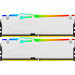 Модуль пам'яті для комп'ютера DDR5 32GB (2x16GB) 6800 MHz Beast White RGB XMP Kingston Fury (ex.HyperX) (KF568C34BWAK2-32)