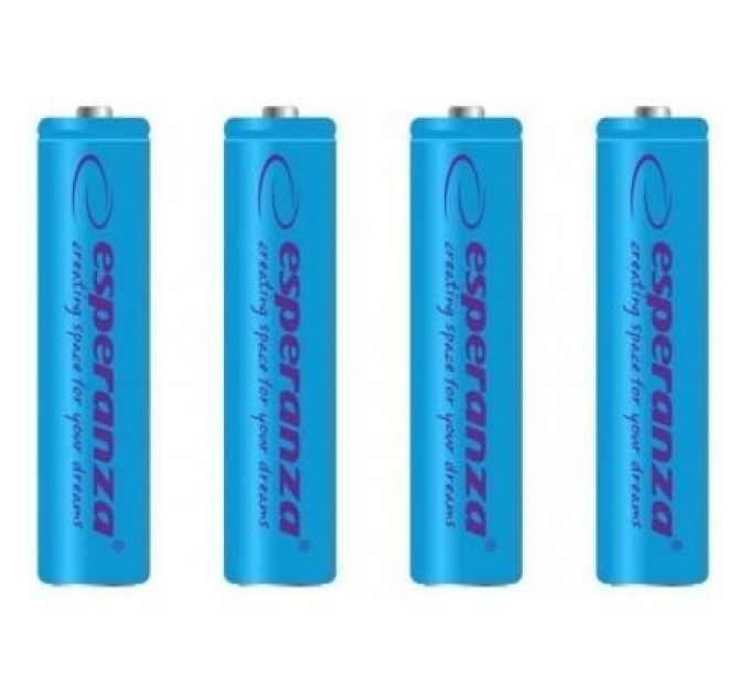 Esperanza Акумулятор Esperanza AAA 1000mAh Ni-MH * 4 blue (EZA102B)