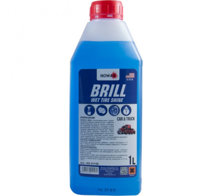 Автополіроль NOWAX BRILL WET TIRE SHINE 1 л (NX01156)