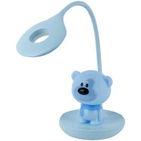 Настільна лампа Kite Bear LED з акумулятором, блакитна (K24-492-2-3)