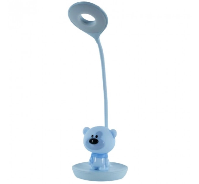 Настільна лампа Kite Bear LED з акумулятором, блакитна (K24-492-2-3)