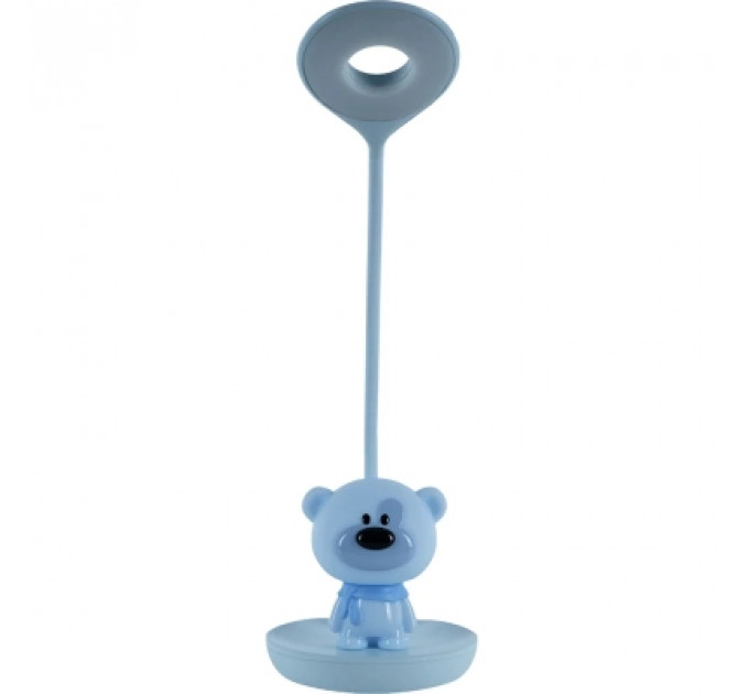 Настільна лампа Kite Bear LED з акумулятором, блакитна (K24-492-2-3)