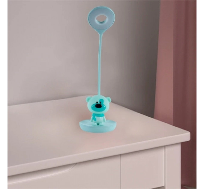 Настільна лампа Kite Bear LED з акумулятором, зелена (K24-492-2-4)