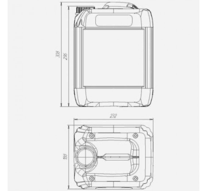Каністра автомобільна КОМПОНЕНТ 10 л ПЕ (4132)