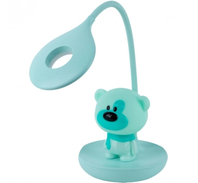 Настільна лампа Kite Bear LED з акумулятором, зелена (K24-492-2-4)