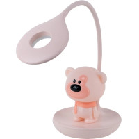 Настільна лампа Kite Bear LED з акумулятором, рожева (K24-492-2-2)