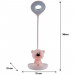 Настільна лампа Kite Bear LED з акумулятором, рожева (K24-492-2-2)