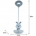 Настільна лампа Kite Bunny LED з акумулятором, біла (K24-492-1-1)
