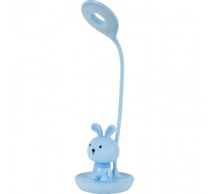 Настільна лампа Kite Bunny LED з акумулятором, блакитна (K24-492-1-3)
