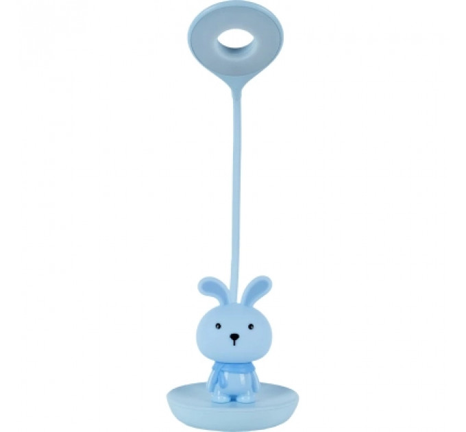 Настільна лампа Kite Bunny LED з акумулятором, блакитна (K24-492-1-3)