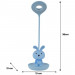 Настільна лампа Kite Bunny LED з акумулятором, блакитна (K24-492-1-3)