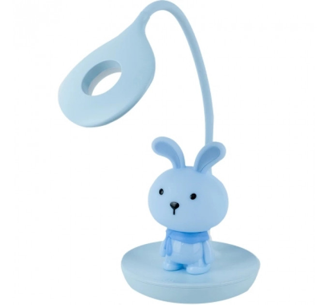 Настільна лампа Kite Bunny LED з акумулятором, блакитна (K24-492-1-3)