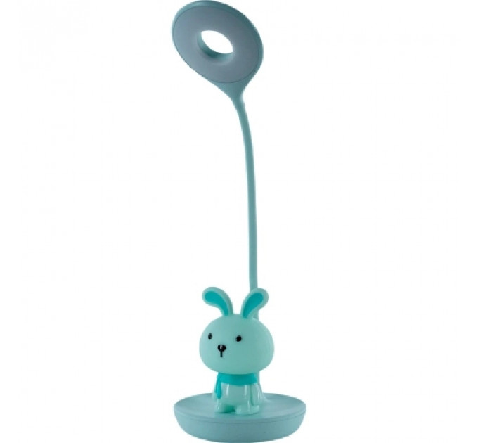 Настільна лампа Kite Bunny LED з акумулятором, зелена (K24-492-1-4)