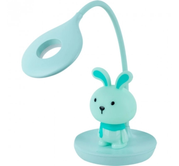 Настільна лампа Kite Bunny LED з акумулятором, зелена (K24-492-1-4)