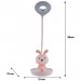 Настільна лампа Kite Bunny LED з акумулятором, рожева (K24-492-1-2)