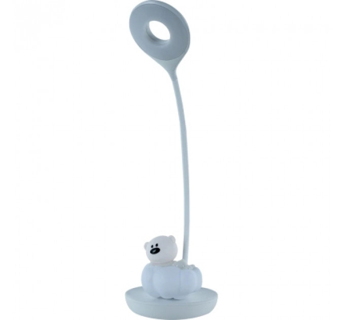 Настільна лампа Kite Cloudy Bear LED з акумулятором, біла (K24-493-2-1)