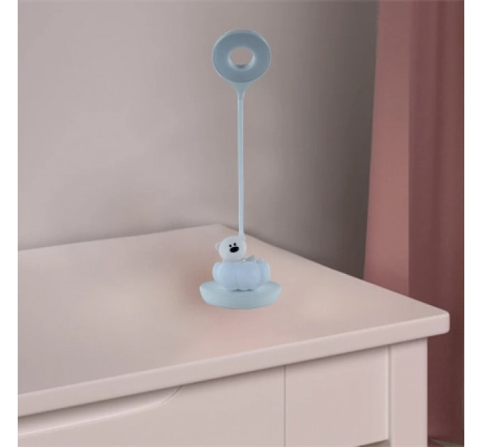 Настільна лампа Kite Cloudy Bear LED з акумулятором, біла (K24-493-2-1)