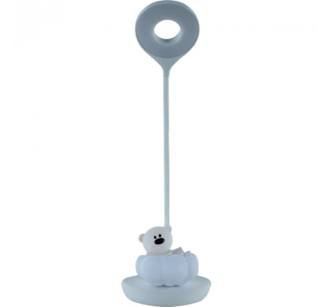 Настільна лампа Kite Cloudy Bear LED з акумулятором, біла (K24-493-2-1)