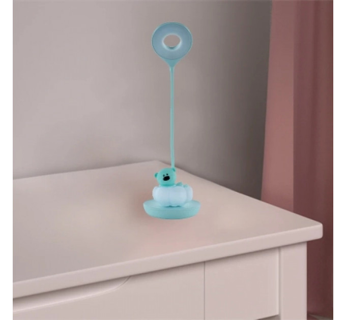 Настільна лампа Kite Cloudy Bear LED з акумулятором, зелена (K24-493-2-4)