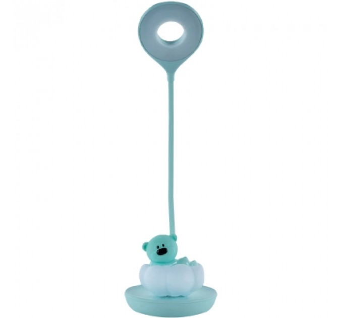Настільна лампа Kite Cloudy Bear LED з акумулятором, зелена (K24-493-2-4)