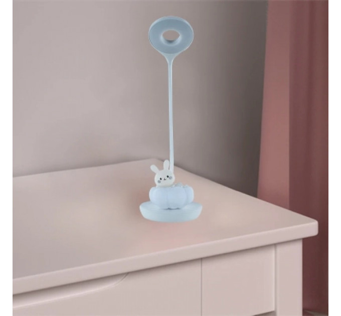 Настільна лампа Kite Cloudy Bunny LED з акумулятором , біла (K24-493-1-1)