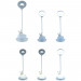 Настільна лампа Kite Cloudy Bunny LED з акумулятором , біла (K24-493-1-1)