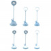 Настільна лампа Kite Cloudy Bunny LED з акумулятором, блакитна (K24-493-1-3)
