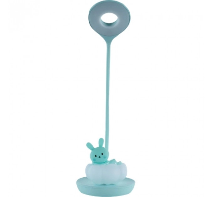 Настільна лампа Kite Cloudy Bunny LED з акумулятором, зелена (K24-493-1-4)