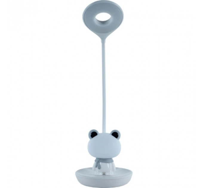 Настільна лампа Kite Froggy LED з акумулятором, біла (K24-492-3-1)
