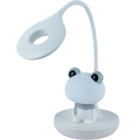 Настільна лампа Kite Froggy LED з акумулятором, біла (K24-492-3-1)