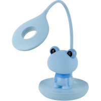 Настільна лампа Kite Froggy LED з акумулятором, блакитна (K24-492-3-3)