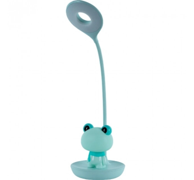 Настільна лампа Kite Froggy LED з акумулятором, зелена (K24-492-3-4)