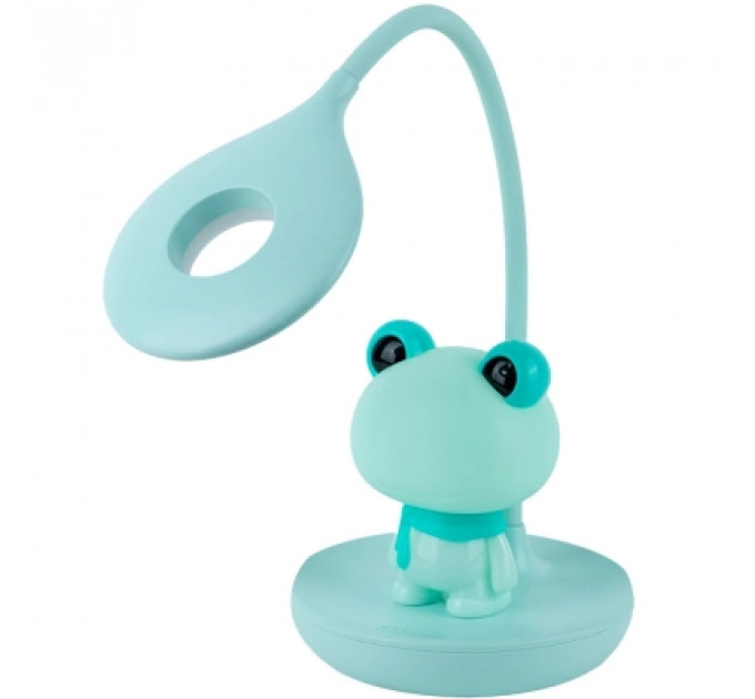 Настільна лампа Kite Froggy LED з акумулятором, зелена (K24-492-3-4)