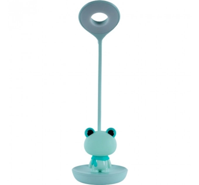 Настільна лампа Kite Froggy LED з акумулятором, зелена (K24-492-3-4)
