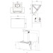 Interline Витяжка кухонна Interline FLOW WH A/60/GL/M