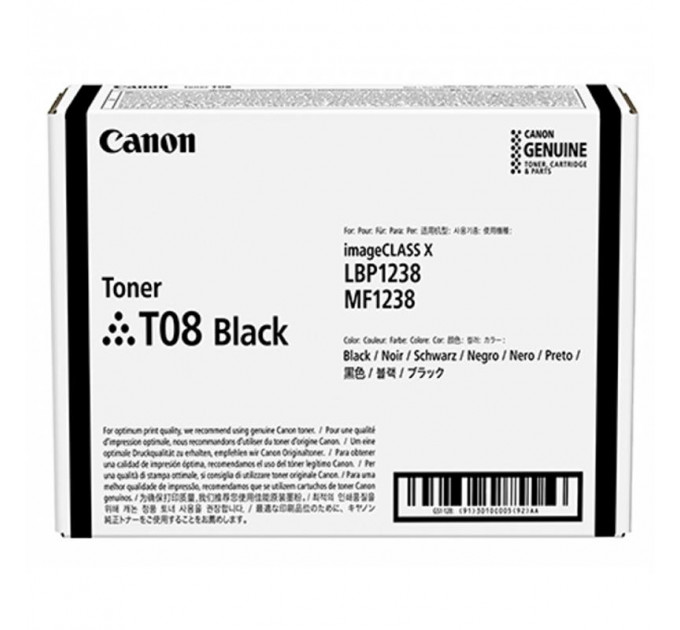 Картридж Canon T08 Black (3010C006AA)
