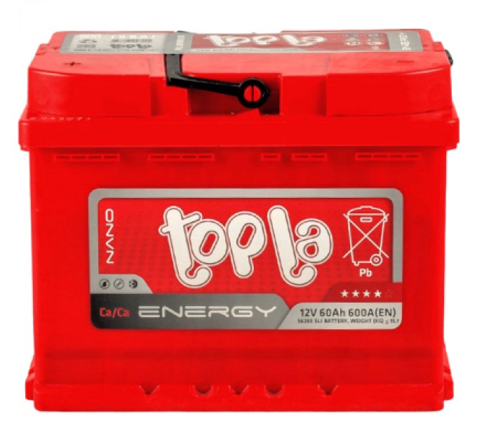 Акумулятор автомобільний Topla 60 Ah/12V Energy (108 160)
