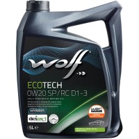 Моторна олива Wolf ECOTECH 0W20 SP/RC D1-3 5л (1049892) Моторна олива Wolf ECOTECH 0W20 SP/RC D1-3 5л (1049892)
