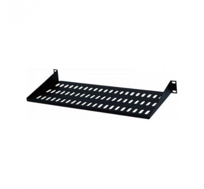 Полка 19" Hypernet 1U глуб. 200мм, консольна, чорна (CS-200-1U-BLACK)
