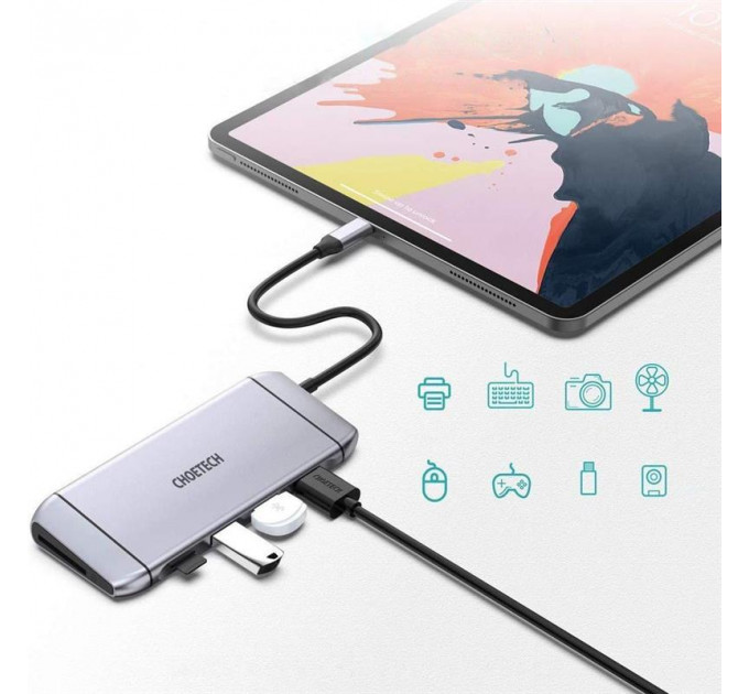 Концентратор Choetech HUB-M15 9 in 1 USB-C Multiport Adapter