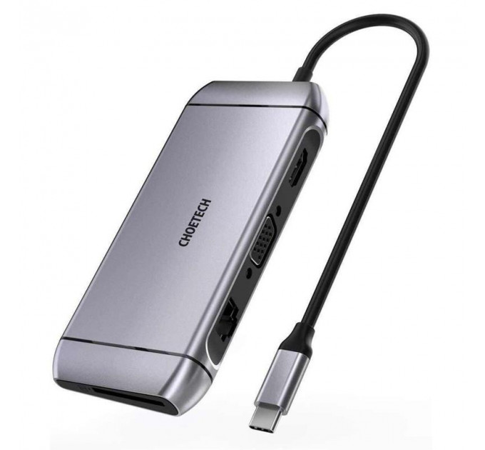 Концентратор Choetech HUB-M15 9 in 1 USB-C Multiport Adapter