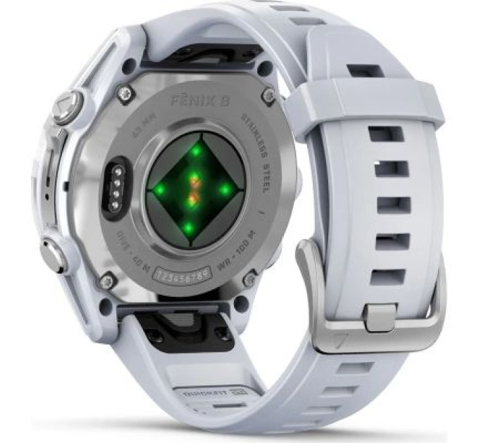 Garmin Смарт-годинник Garmin fenix 8 43mm, AMOLED, Glass, BareSS/Whitestone, WhitestoneBn (010-02903-00)