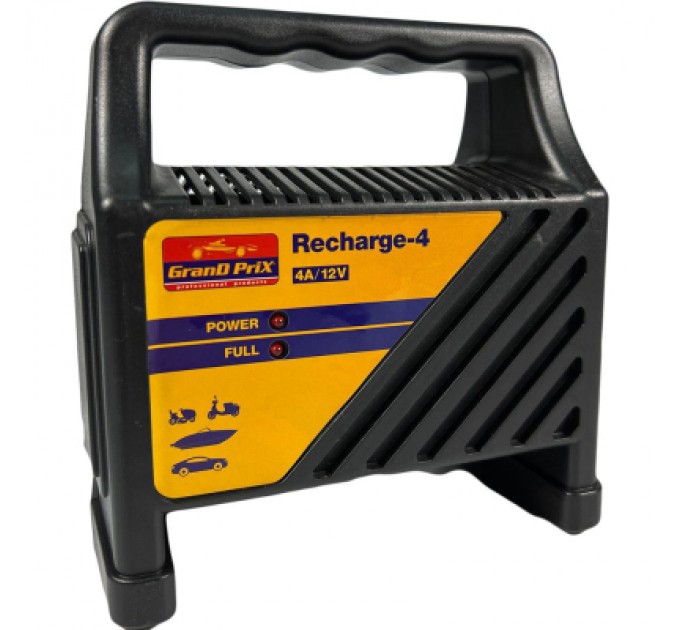 Зарядний пристрій для автомобільного акумулятора GRAND PRIX 4A 12V (33705-IS)