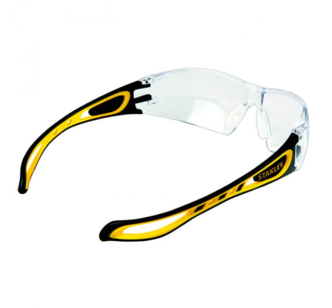 Stanley Захисні окуляри Stanley Wrap Around, прозорі, полікарбонатні, з м'якими гумовими дужками (SYE17-10D)