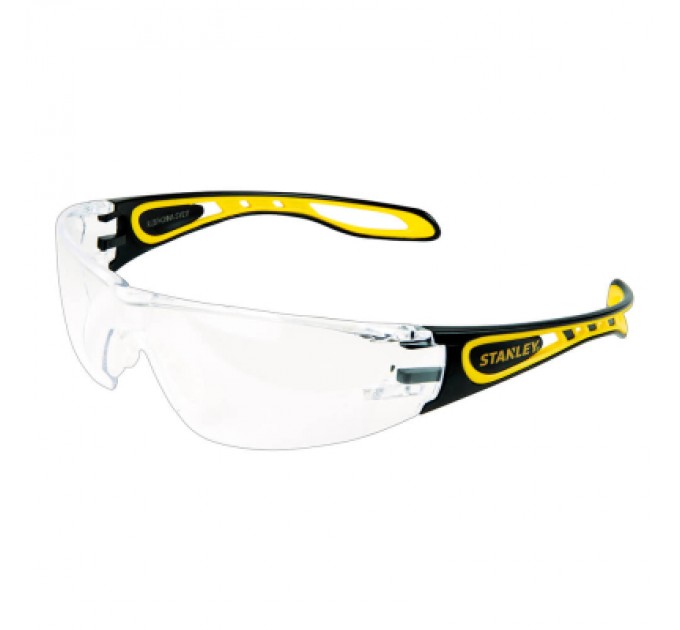 Stanley Захисні окуляри Stanley Wrap Around, прозорі, полікарбонатні, з м'якими гумовими дужками (SYE17-10D)
